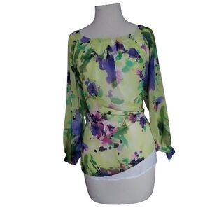 Jones New York Multicolor Floral Blouse